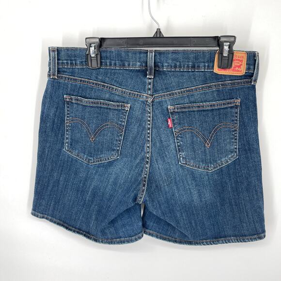 Levi's Relaxed Fit Denim Jean Shorts Women's Size 32 Medium Blue Wash Stretchy - Picture 3 of 8